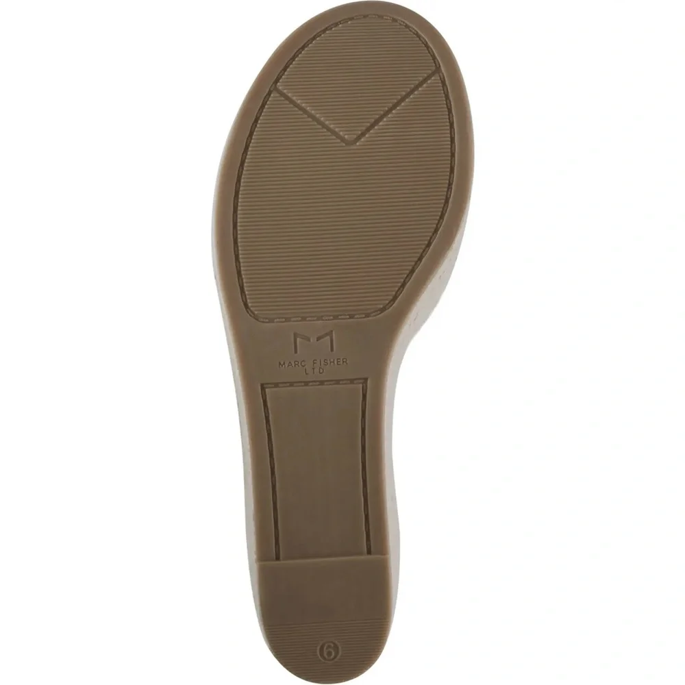 Marc Fisher LTD Genuine Leather Espadrille Platform Sandals